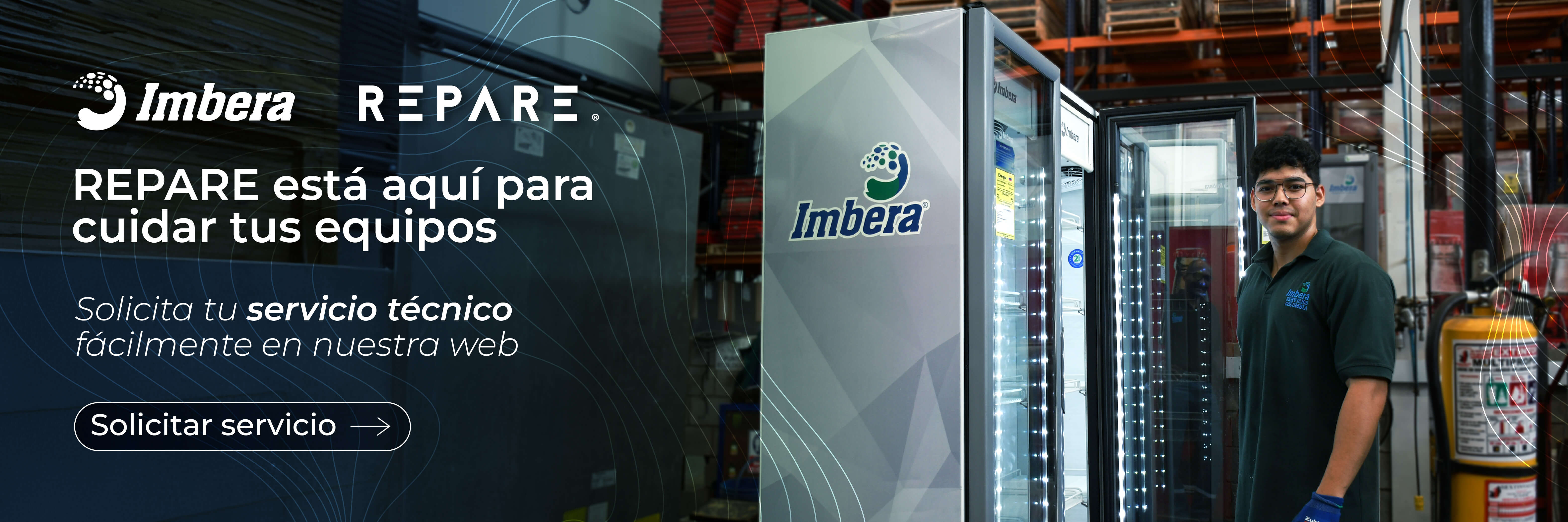 Imagen banner Imbera Cooling donde tomar su servicio garantías y servicio técnico