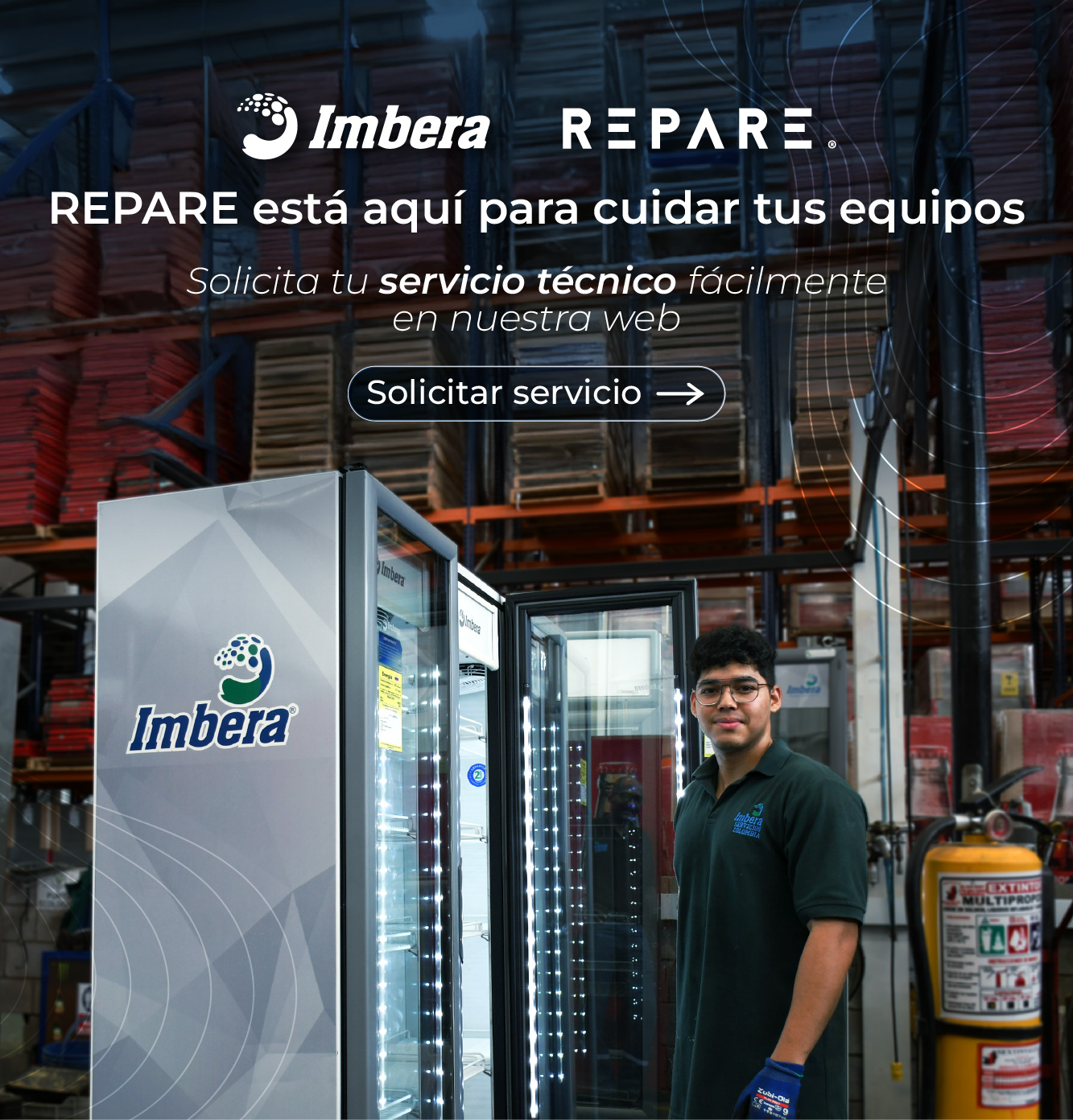 Imagen banner Imbera Cooling donde tomar su servicio garantías y servicio técnico