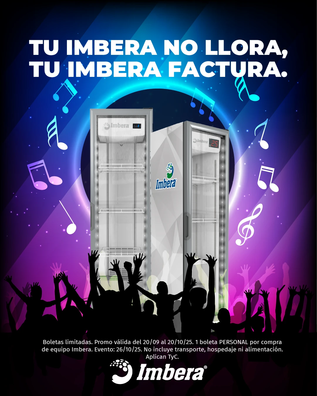 banner del evento Imbera te premia con boletos de Shakira